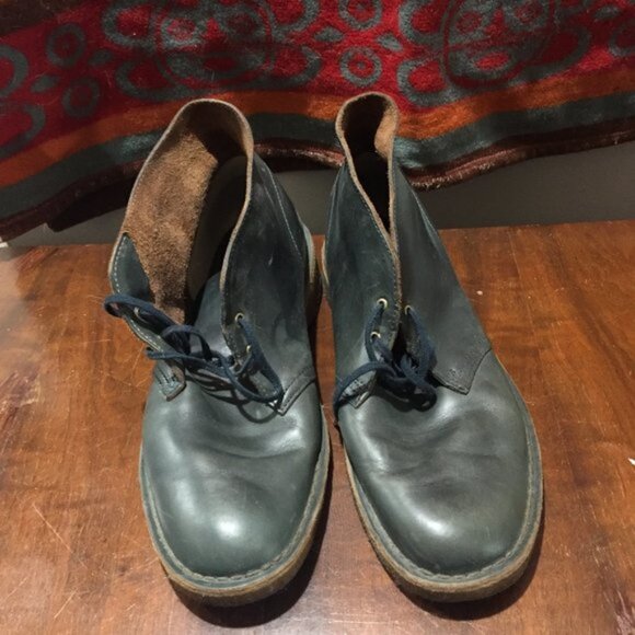 CLARKS MEN'S LEATHER BOOTS SIZE 11 - Picture 1 of 14